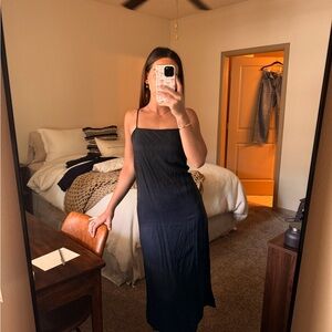 Zara black midi dress - size S